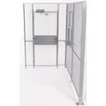 Fordlogan By Spaceguard 2 Wall, Driver/Warehouse Access Control Cage, 5 X 10, 8Ft High, No Top FL2P051008